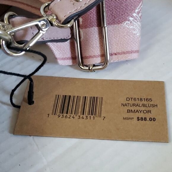 Steve Madden Bag Pink BMayor Raffia Crossbody Shoulder Handbag Tote WOMEN'S - Picture 13 of 16